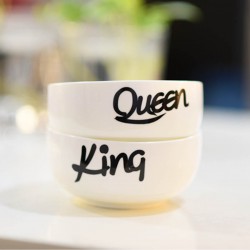King & Queen Bowl Set/2