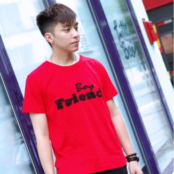 "Boy Friend" Tee Shirt (RED)