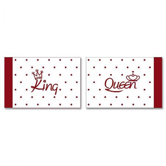 "King & Queen" 雙人枕頭套