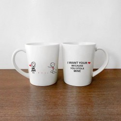  "STEAL MY HEART"  Couple Mug (1 Set)