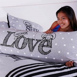 "Love" Long Pillow Case