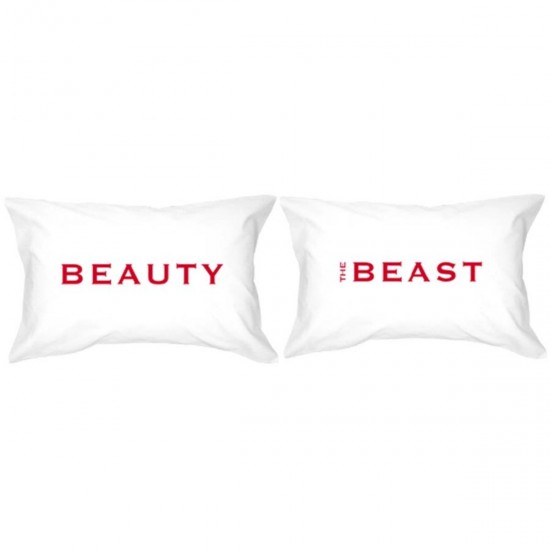 "Beauty & The Beast" 情侶枕頭套